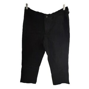 NYDJ WOMENS PANTS SIZE‎ 4 BLACK MID RISE CROPPED CAPRI LIFT TUCK TECHNOLOGY